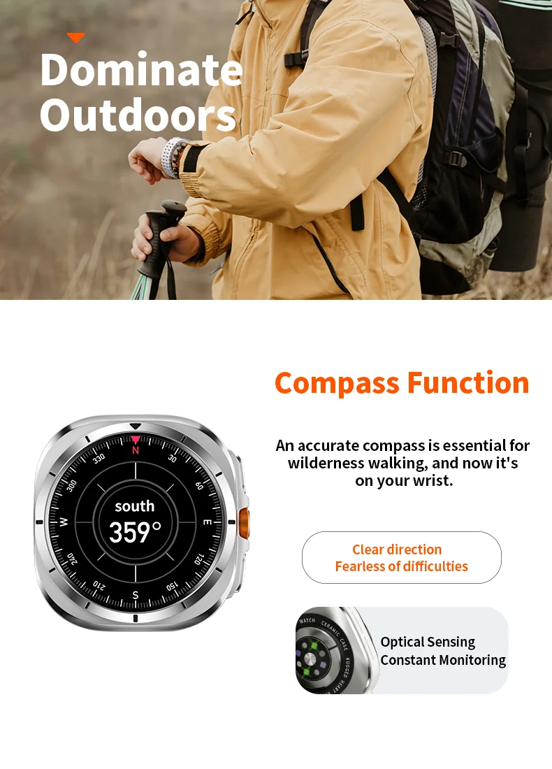 If you are searching for a supplier of a product with perfect quality control and highly competitive prices, which gives you an advantage in expanding your local market, then contact us now!  Competitive suppliers of  2026 HD8 Watch Ultra AI SmartWatch 400mAh 1.46inch Health Detection Relojes Sleep Monitoring Sports Compass Smart Watch