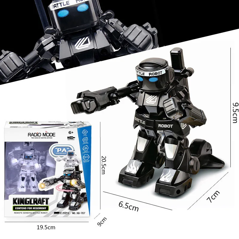 Remote Control Sensory Electric Fighting Robot Boy Battle Toy Interactive Two-Person Gravity Induction Made of Durable Plastic