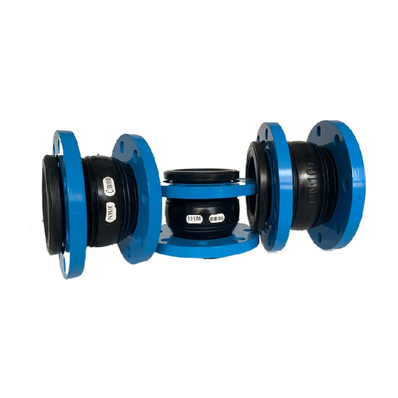E Flex Epdm Pn10 6 Inch Dn100 Flanged Flexible Rubber Soft Expansion Joint with Single Sphere Rubber Pipe Joint