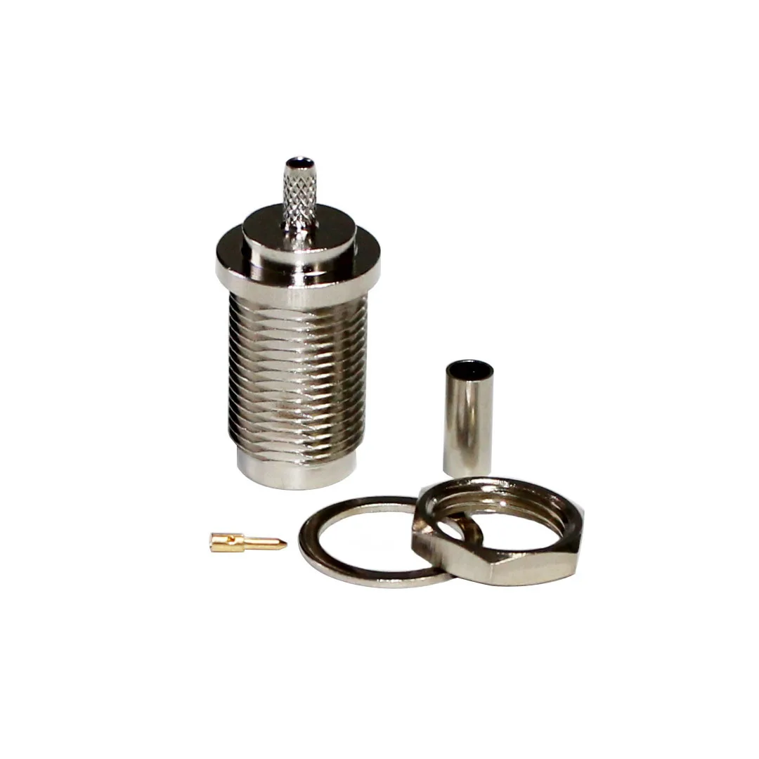 Factory Supply TNC-C-KY1.5 Coaxial Connector RF TNC Female Connector Crimp RG316 With Thread