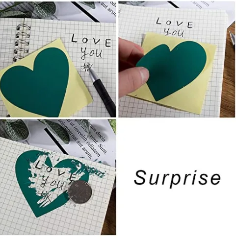 300 Pegatinas De Rascar En Forma De Corazón Dorado - 25 Mm, Para Tarjetas, Invitaciones, Sorpresas