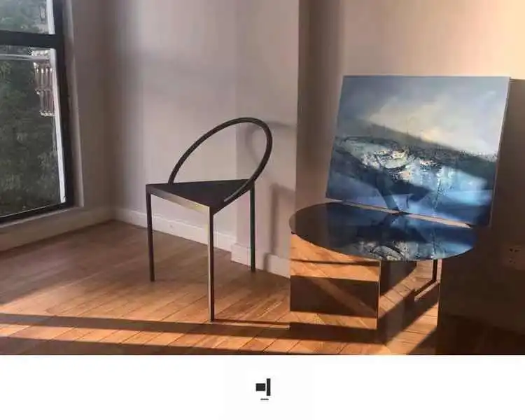 Modern Design Nordic Simple Triangle Metal Dining Chair Creative Industrial Style Metal Armchair