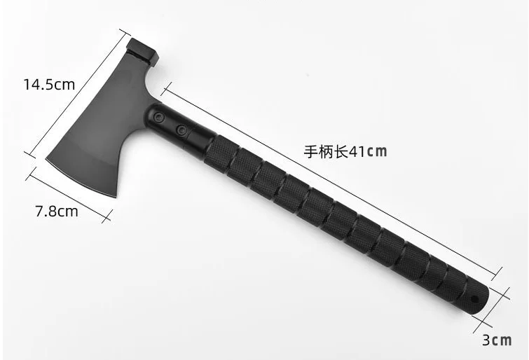 Detachable Handle All Metal Black Survival Camping Outdoor Hunting Ax