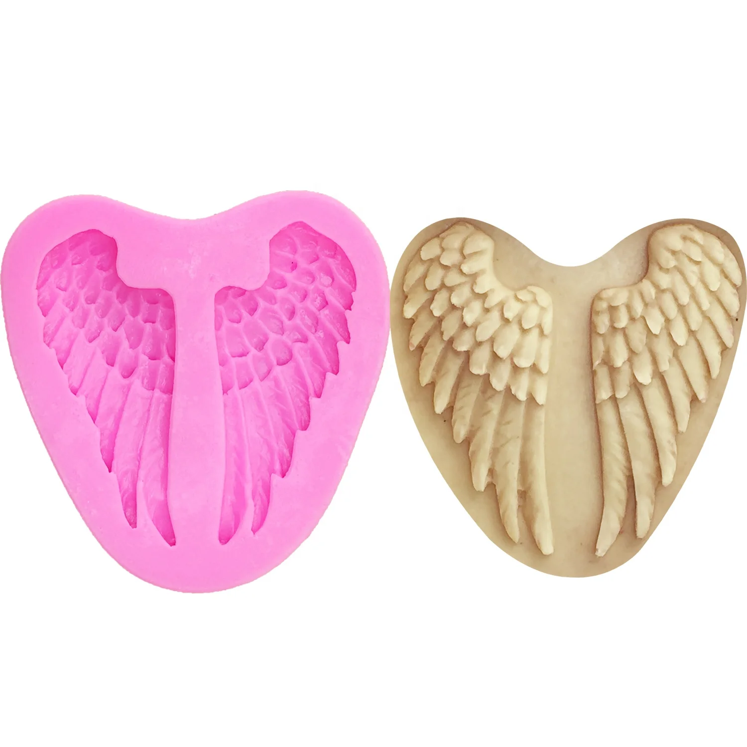Cake Decorating Tools Angel Wings Shape Silicone Chocolate Mold Cake Molds Mould 
