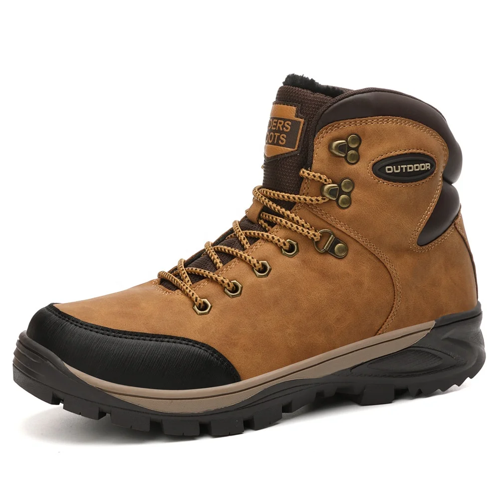 Высококачественная обувь для походов на открытом воздухе оптом мужские зимние водонепроницаемые Нескользящие походные ботинки