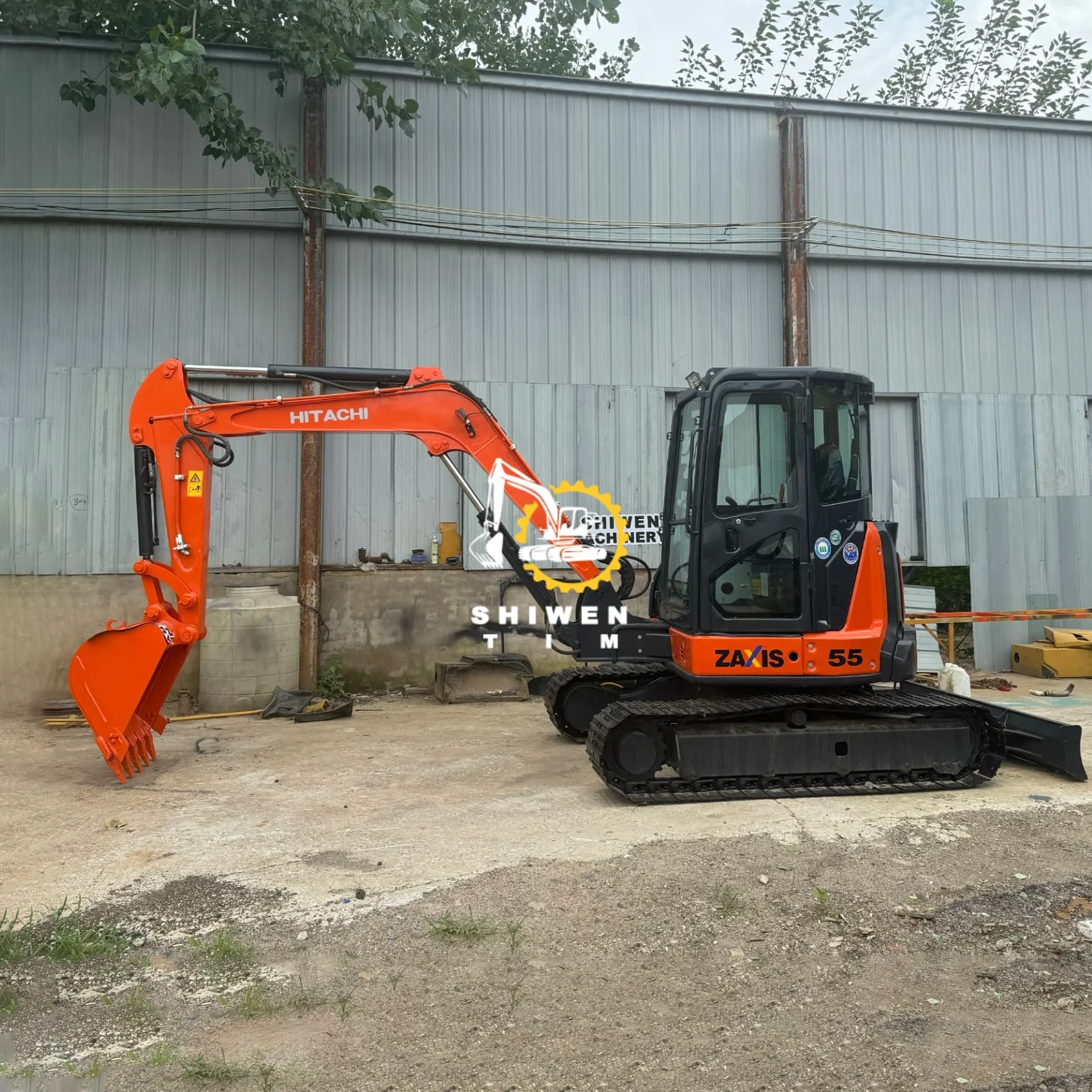 Orijinal Hitachi ZX55 Kullanılmış Mini Ekskavatör 5.5 Ton İkinci