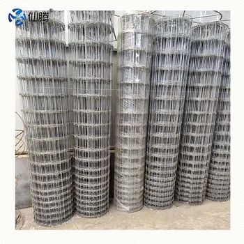 2025 USA Cattle Woven Wire Mesh Fence Rolls Galvanized Trellis Convenient Fixed Knot Woven Mesh Wire Mesh for Livestock Cattle