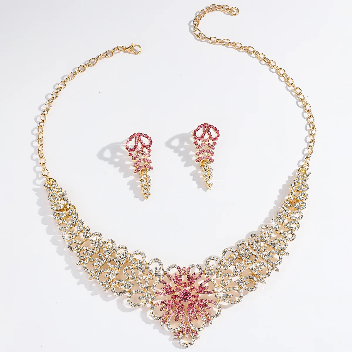 Elegant Diamond Wedding Jewelry Set