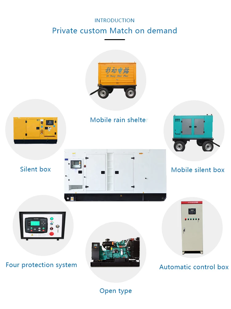 100kw 125kva Diesel Generators 220v 380v 400v Ats Genset Genarators