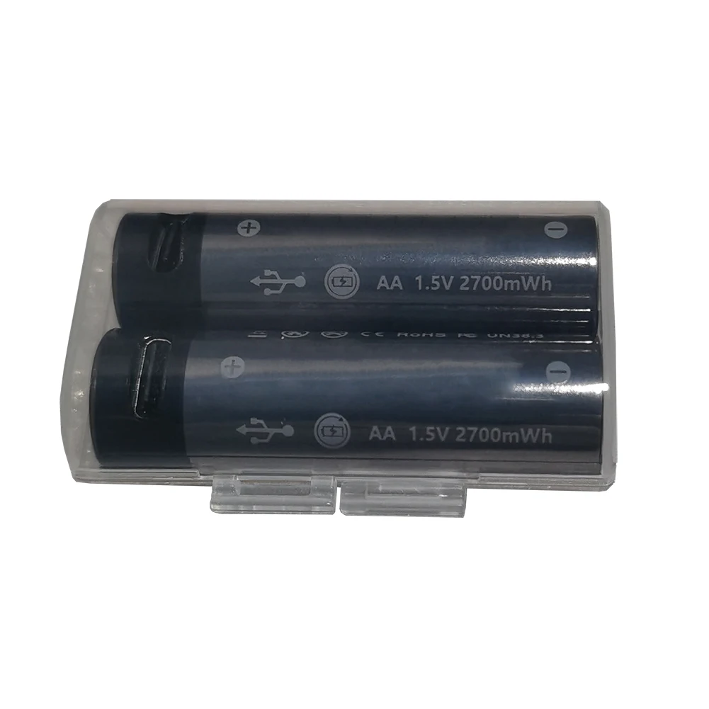New Trends Aa Type C Batteries Lithium Ion 1.5v 2700mwh Rechargeable Li