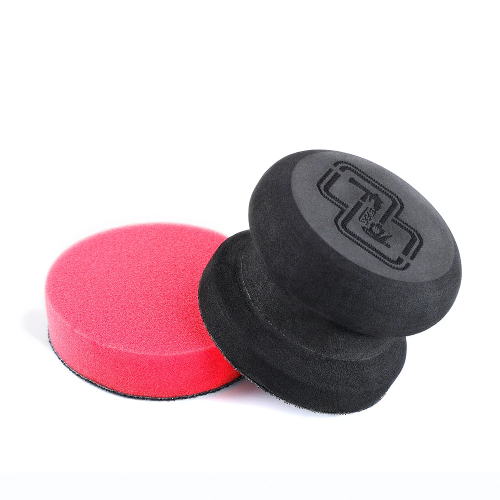 SGCB Car Hand Wax Applicator Pad Kit 3 Inch Dia Sponge Tire