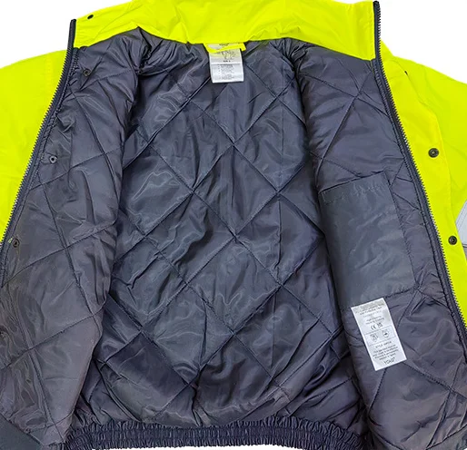 Wholesale Custom Waterproof High Visibility Long Sleeve Night Work Cotton Jacket Men Winter Reflecti