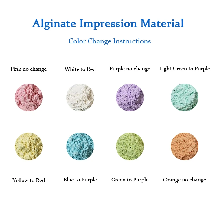Disposable Chromatic Alginate Impression Powder Alginate Casting Powder