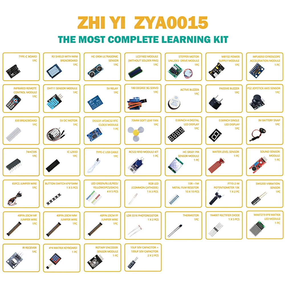 Factory Electronic Starter Kit IDE Open Source 328P Programming Code Educational Learning RFID Kit Development Boards and Kits