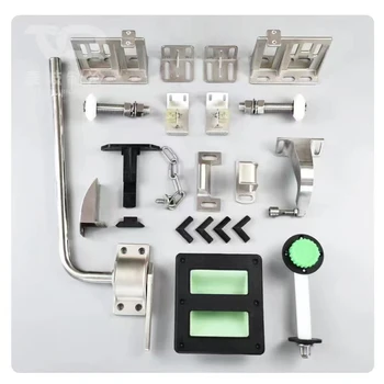 Medium Large Size Stainless Steel Sliding Door Bracket Side Guide Wheel Accessories for Cold Storage Door Small Size Option