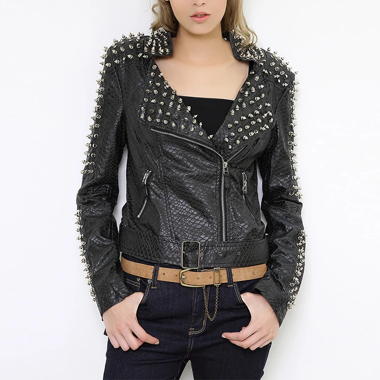 rock leather jacket womens