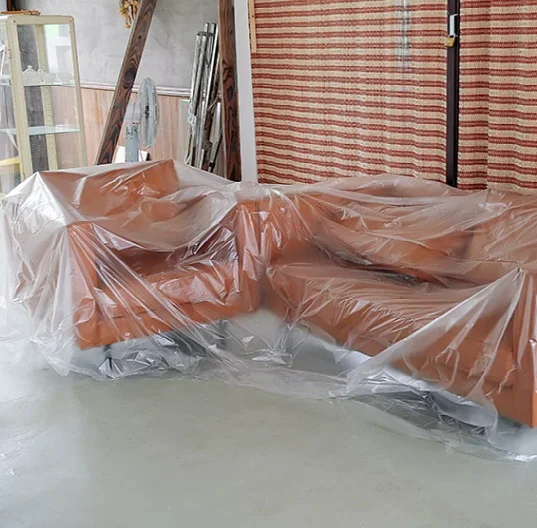 Pe Plastic Covers Clear Transparent Furniture Protection Film for Sofas