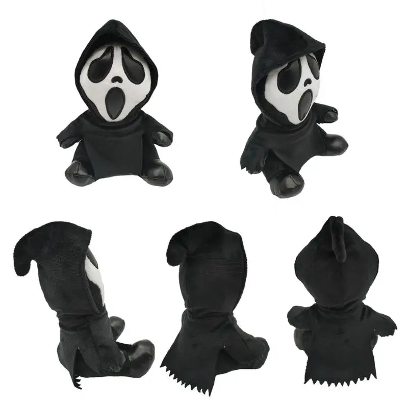 17cm Plush Ghostface Toy Cartoon Game Black Ghostface Stuffed Plush ...