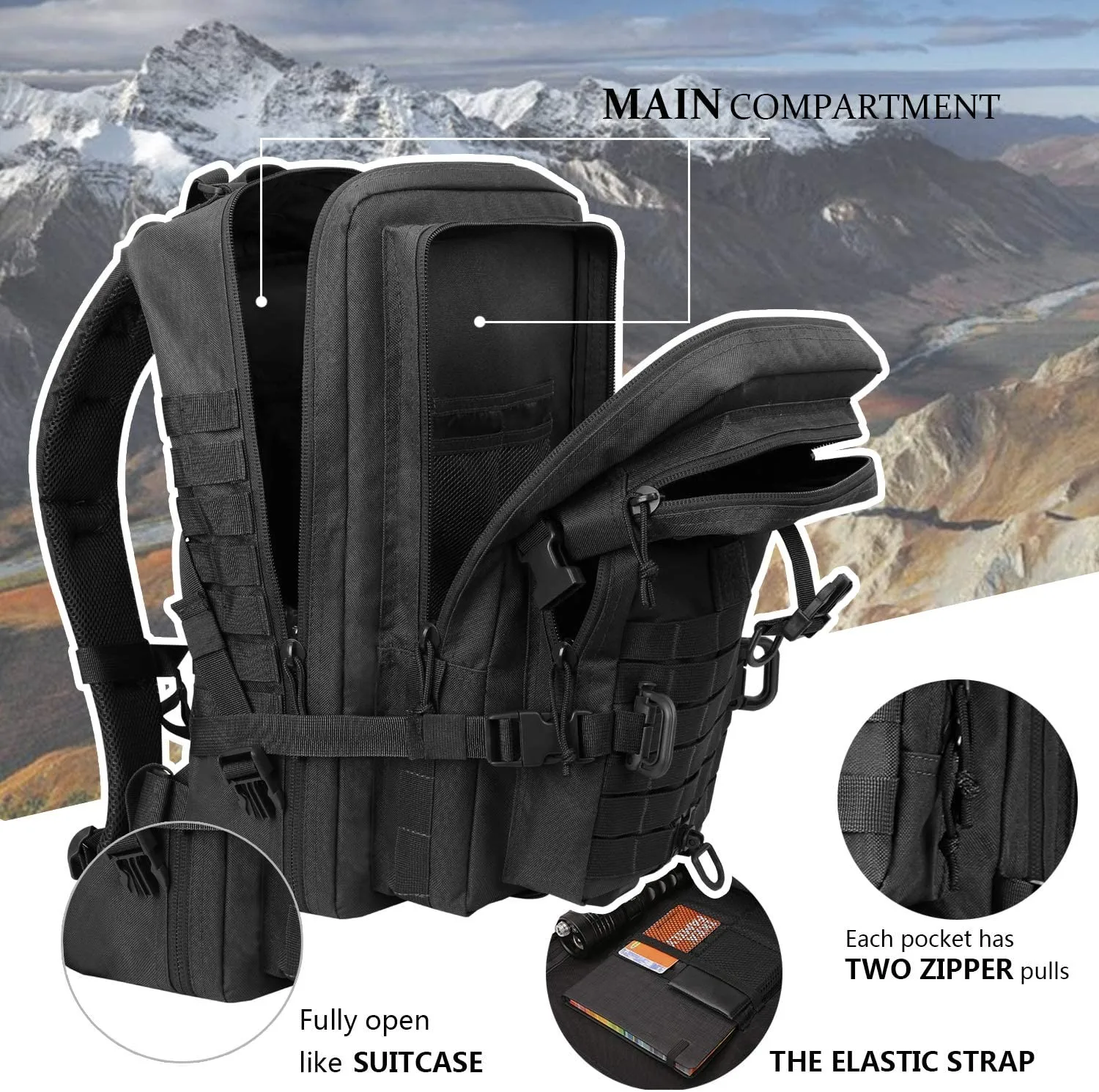 Oleaderbag Assault Bag Practical Outdoor Backpack Camping Backpack