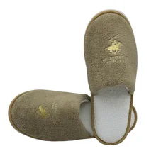 New Design Personalized Corall Velvet Disposable Hotel Slippers with custom logo High Quality Hotel/Spa Slipper