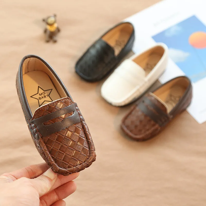 Wholesale New style kids slip-on loafers with flat soft sole for