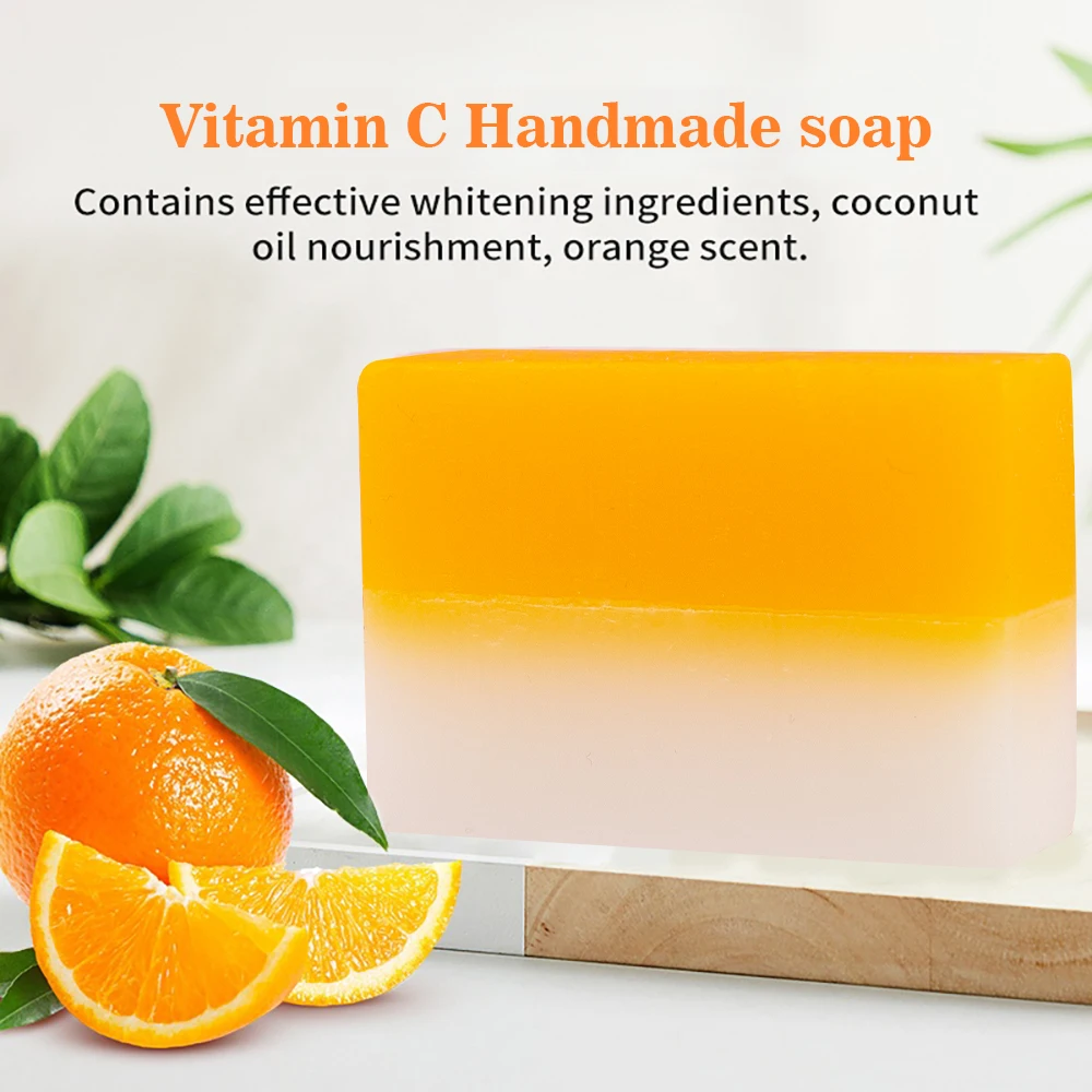 Disaar Organic 100% Vitamin C Soap Brightening Moisturizing Serum Face and Body Beauty Skincare Soap Cleanser