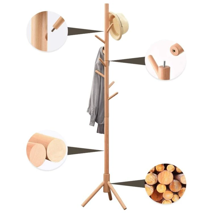 Стеллаж из Букового дерева с изысканной гладкой поверхностью естественного