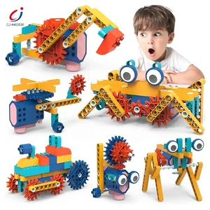 Chengji Electric Technology Building Blocks Creative DIY Assembly Gear Multiple Shapes Mechanical Steam Educacional Toy