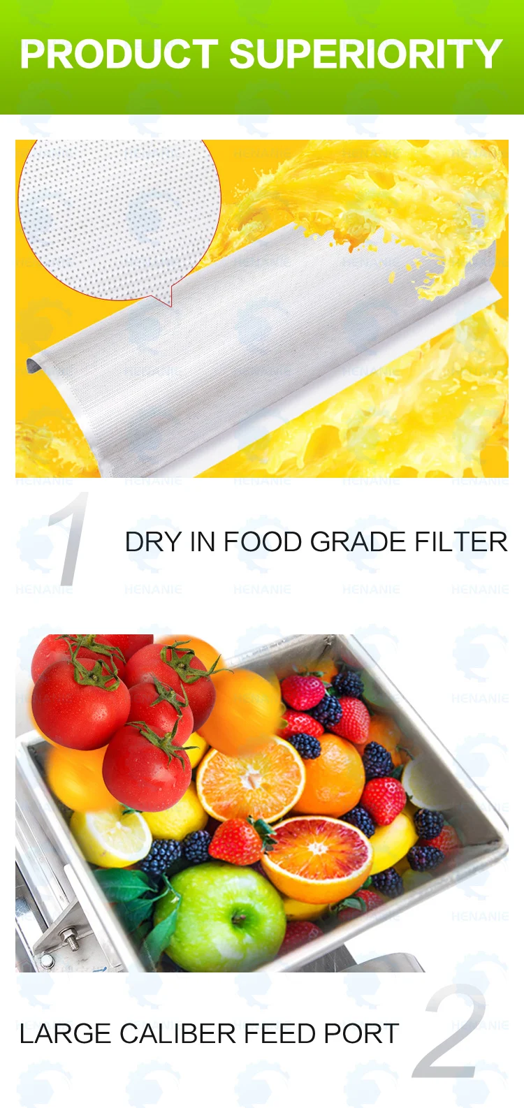 Fresh Mango Juice Extraction Machine Automatic Cold Press Juice Machine