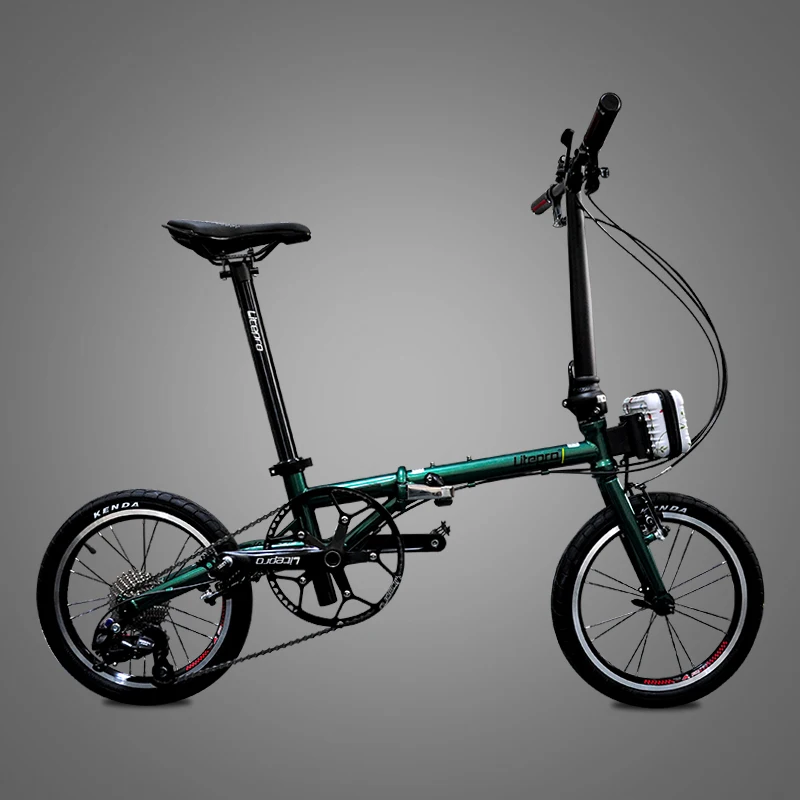 chrome folding bike