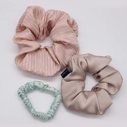 Women hair accessories solid luxury extra large mulberry silk scrunchies hair ties NO 2