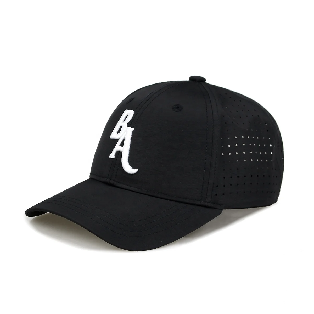 Custom Float Floating Mens Laser Cut Dry Fit Water Proof Waterproof Breathable Hydro Golf Baseball Hats Caps With Holes logo