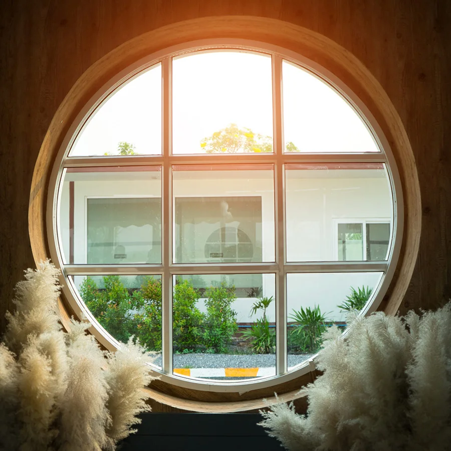 NUOXIN Round windows That Open Impact Resistance Hurricane Proof Arch Fixed Round Window