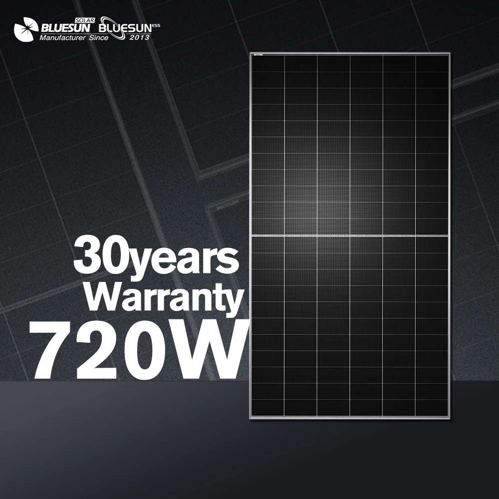 Advanced Technology Solar Panel Kit Half Cut Cell PV Module 700W 720W HJT Solar