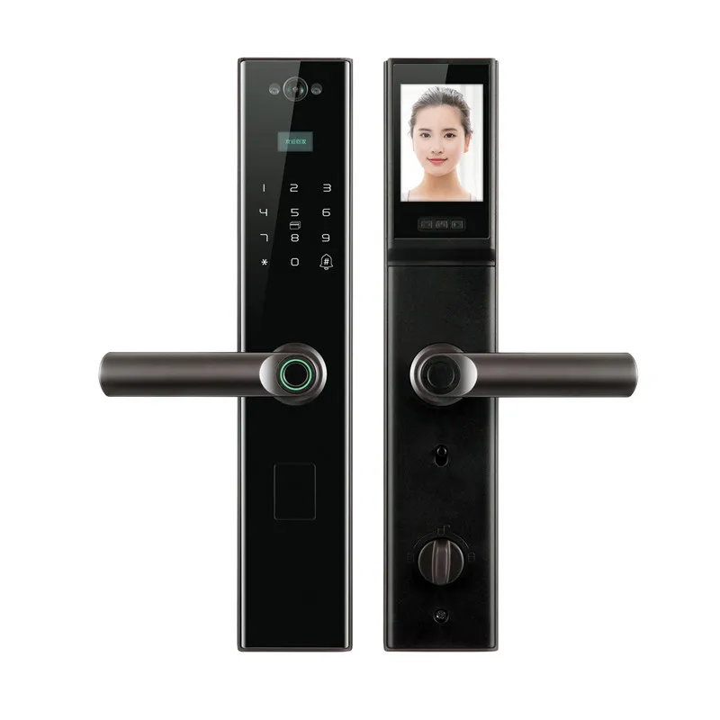 Bilixo Wifi Tuya App Fingerprint Password House Card Digital Dool Locks Screen High Security Smart Home Door Lock with Camera