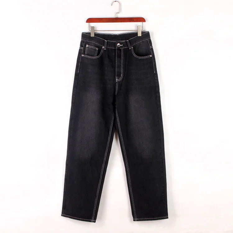 Aeedenim Custom Factory Wholesale Street Trend Black Washed Jeans Men's ...