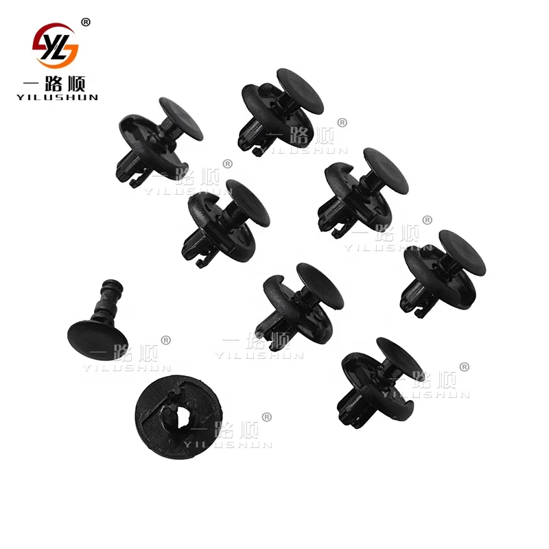 B25 Plastic Push Rivets 100pcs Bag, 6.7mm Hole Size, OEM 90467