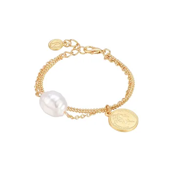 PUSHI High quality jewelry New Designs Chain Bracelet Jewelry Fashion Adjustable Pearl Bracelet For Women