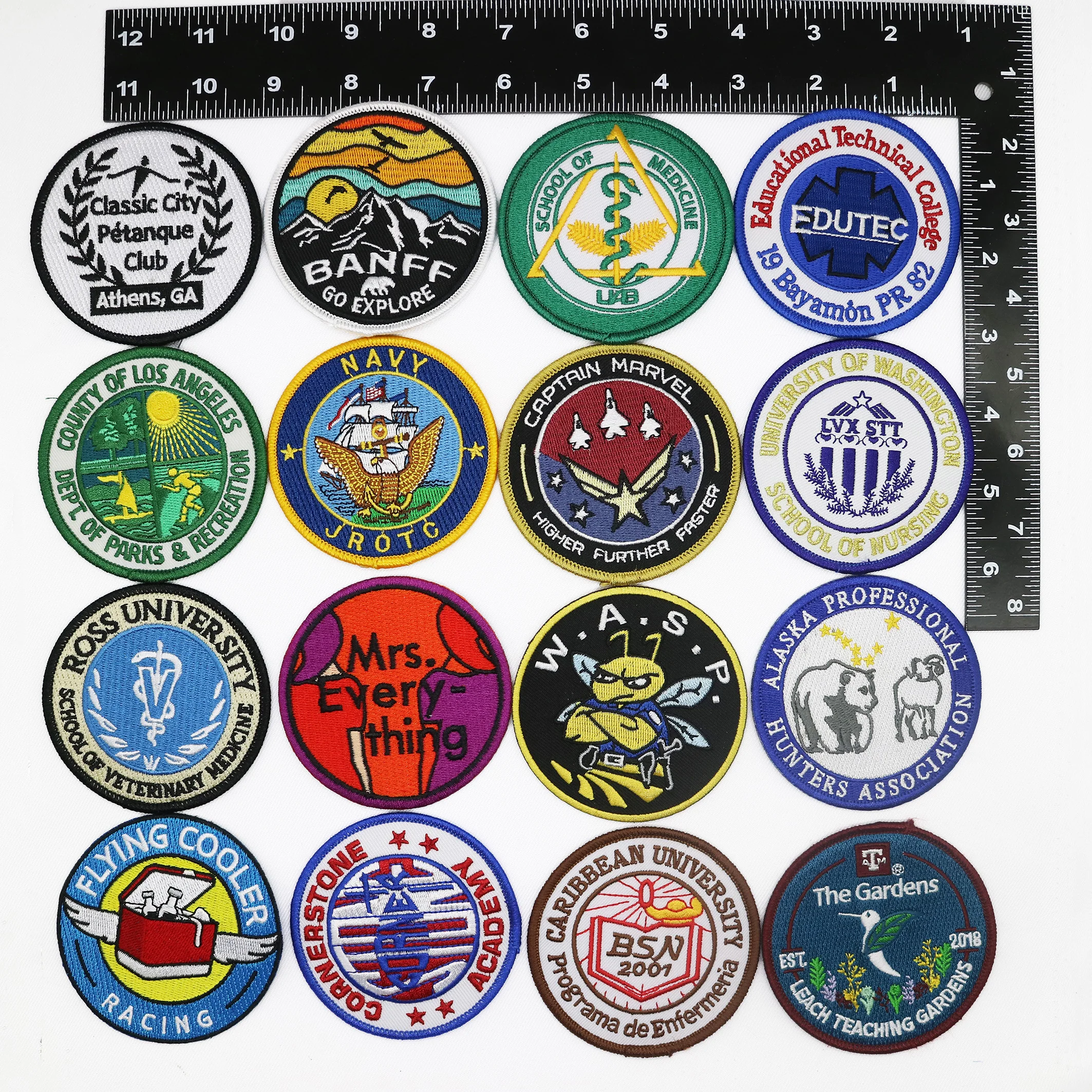 3 Inch Embroidered Patches For Various Football Teams For Baseball Hats