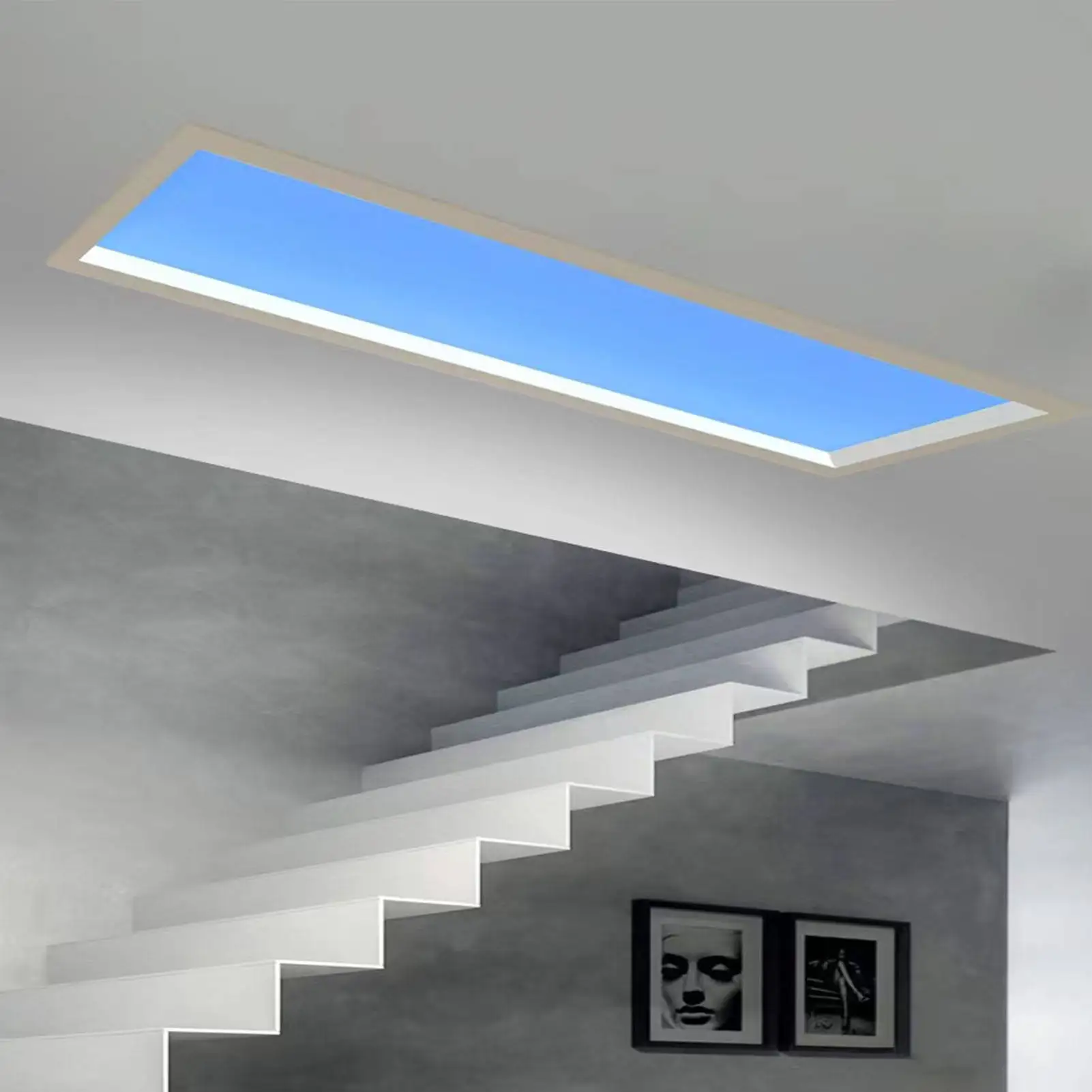 2x6 FT Modern Unique Led Dimmable Virtual 90W Blue Sky Ceiling Smart Panel Light Led Big Large Size Artificial Skylight