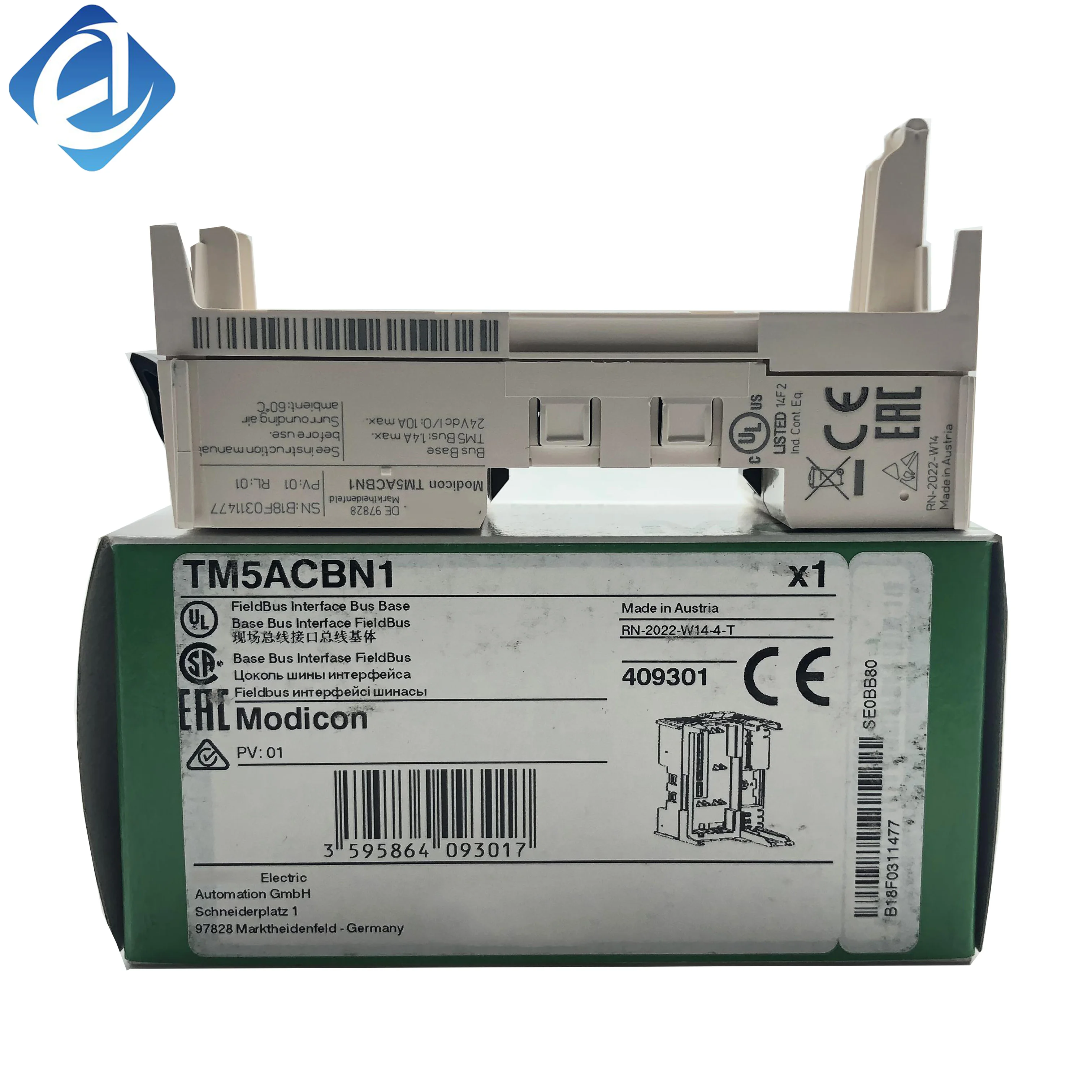 New Original TM5ACBN1 Modicon TM5 bus backbone module. Stable bus signal transmission, reliable I/O system connection, convenient distributed expansion, strong anti-interference
