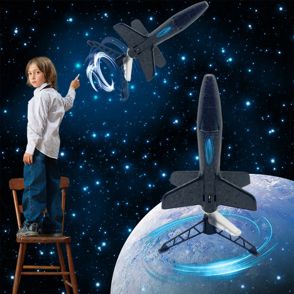 Rocket Launcher For Kids Motorized Air Rocket Toy Up To 200 Ft With