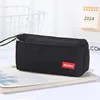 Labeled pencil case black