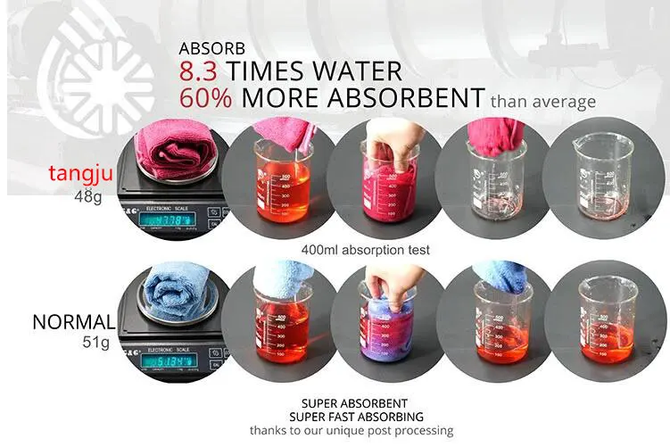 Strong Absorption Quick Dry Microfiber Cleaning Cloths Disposable Cleaning Rags Reusable Lint