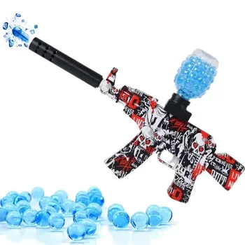 7.4V Plastic M416  Automatic Gel Blaster 7-8mm Splatter Toy Gun Factory Price AKM47 Gel Blaster Gun