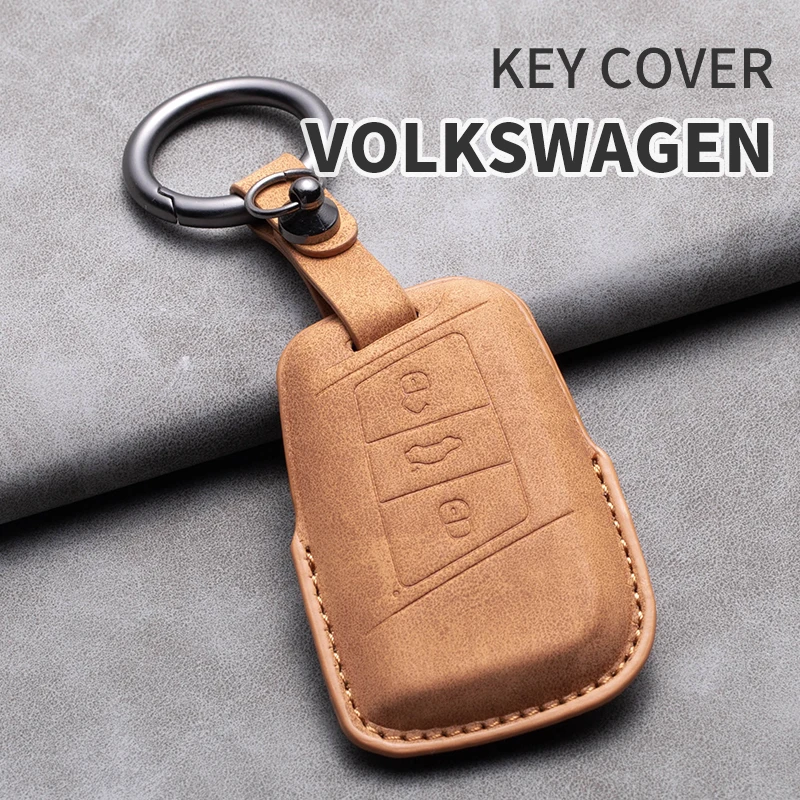 New Design Wholesale Customized Leather Car Key Cover Soft and