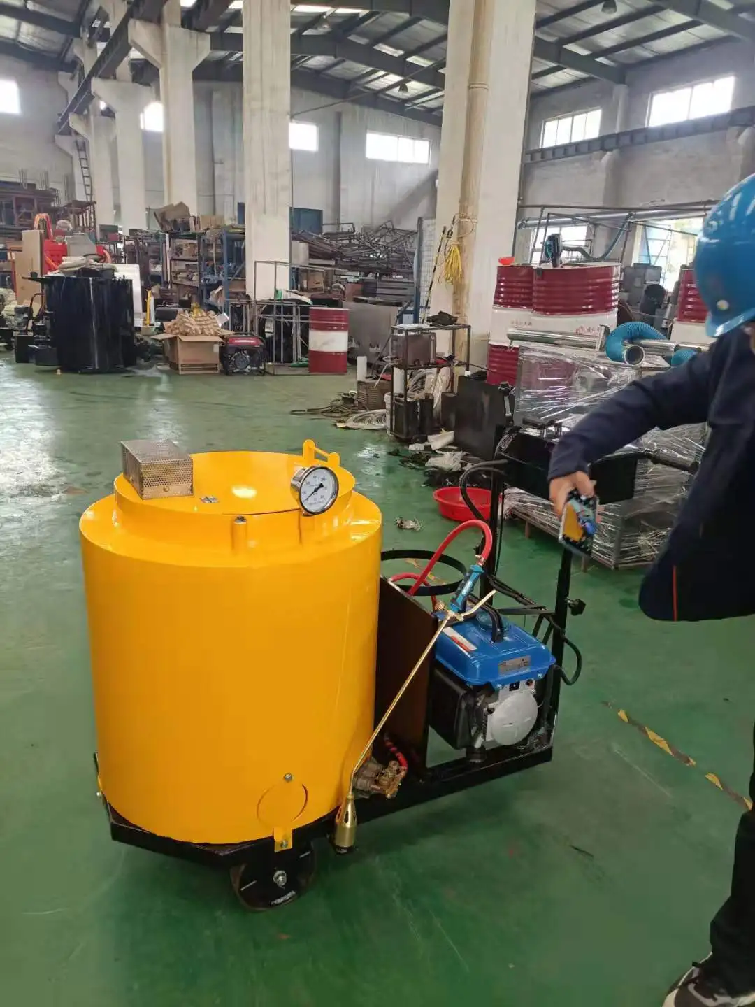 Jining Haohong ручная машина для запечатывания трещин на асфальте