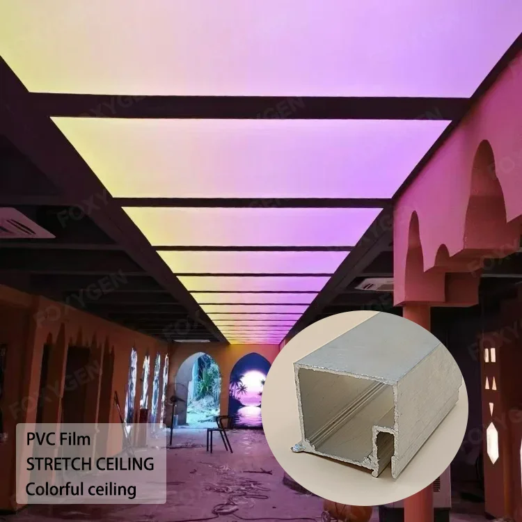 product september limited time offer stretch pvc ceiling film accessories stretch ceiling aluminum profile for ceiling wall installation394-5