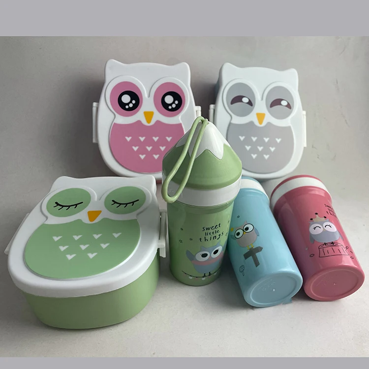 Microwave Cartoon Owl Lunch Box