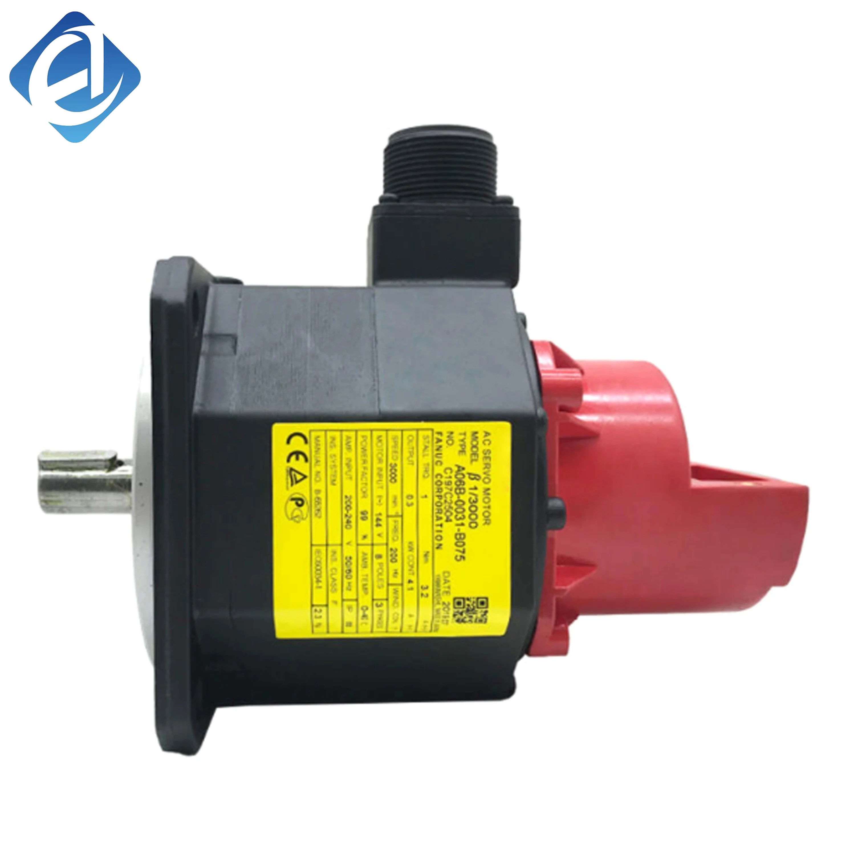 New Original A06B-0031-B075 Fanuc compact AC servo motor. It offers steady torque, high‑precision positioning and quick dynamic response. Suitable for small‑size CNC machine tools, automation equipment and precision positioning axes